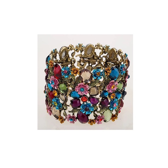 Floral Cuff Bracelet - Picture 6 of 9
